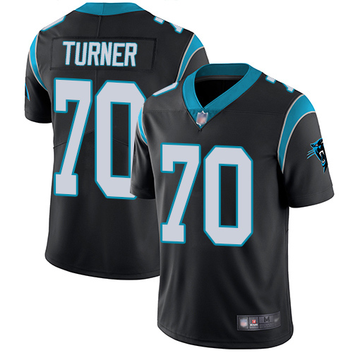 Carolina Panthers Limited Black Youth Trai Turner Home Jersey NFL Football #70 Vapor Untouchable